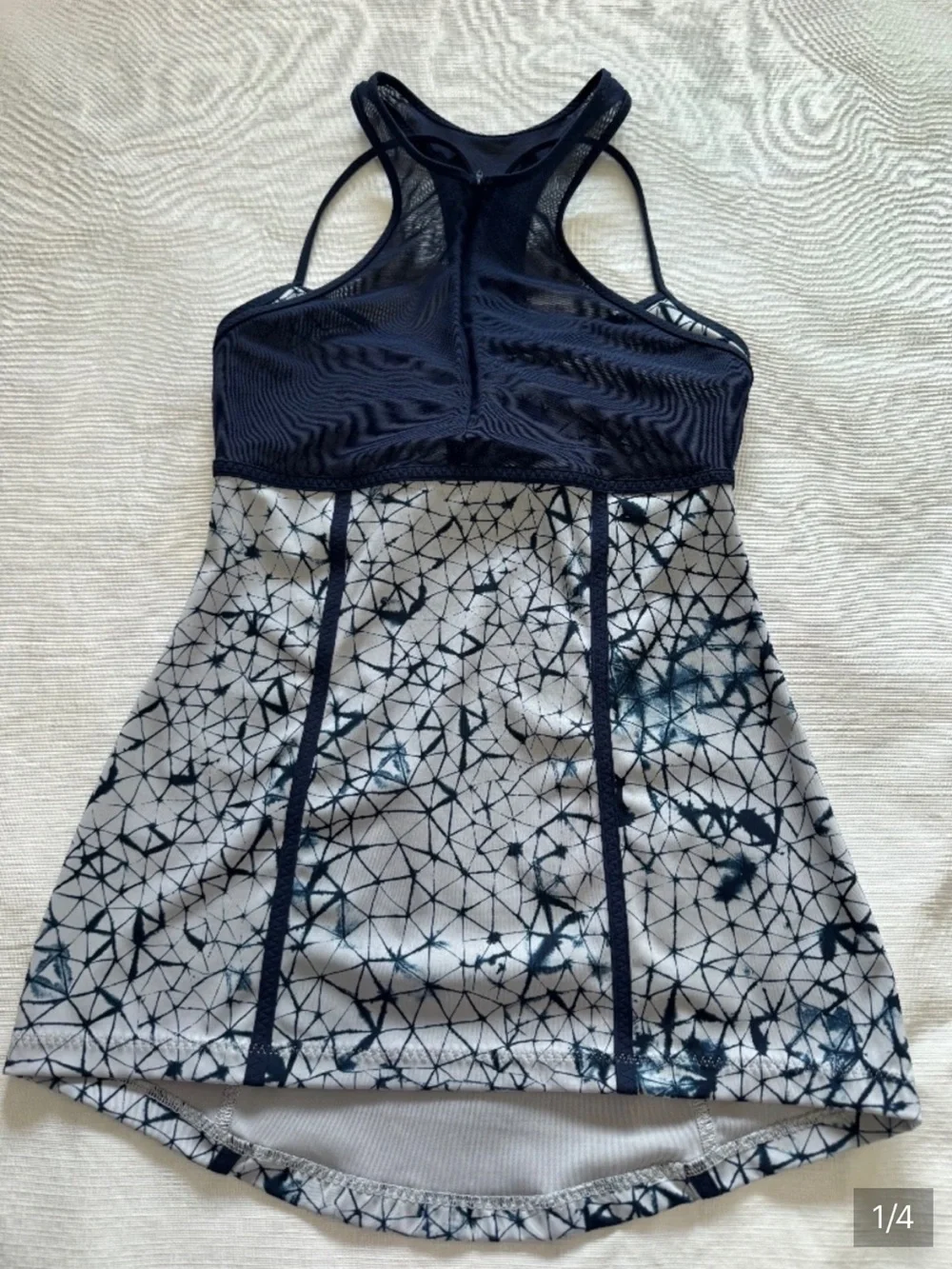lululemon athletica Navy and White Patterned Tank Top 6